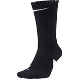 NIKE ELITE BASKETBALL CREW SOCKS BLACK/WHITE/WHITE