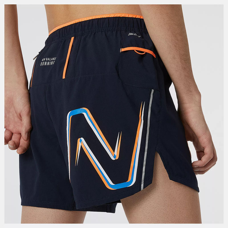 New Balance Graphic Impact 5 Inch Shorts