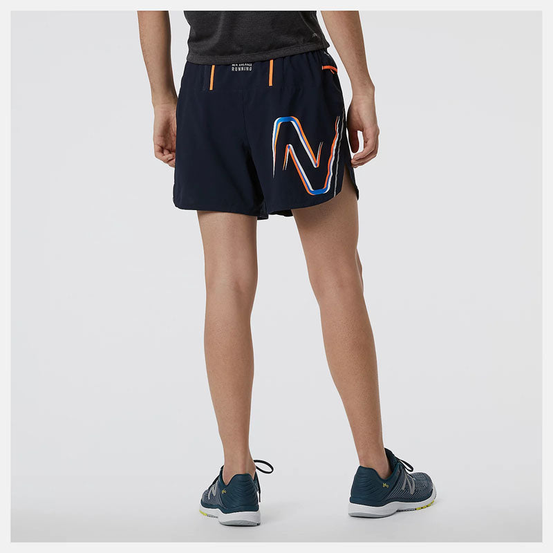New Balance Graphic Impact 5 Inch Shorts