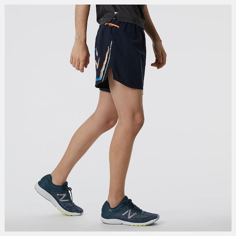 New Balance Graphic Impact 5 Inch Shorts