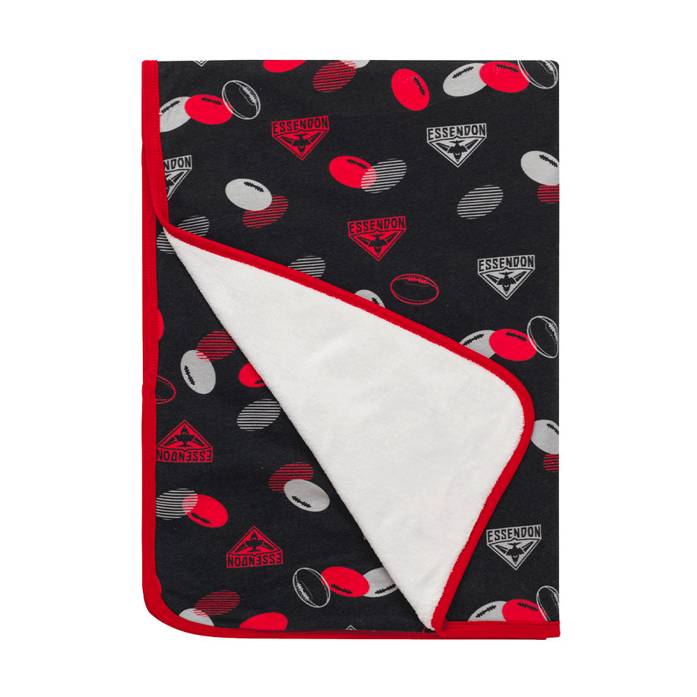 AFL Essendon Bombers Baby Blanket