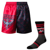 AFL Essendon Bombers Boxer Shorts & Socks Gift Pack