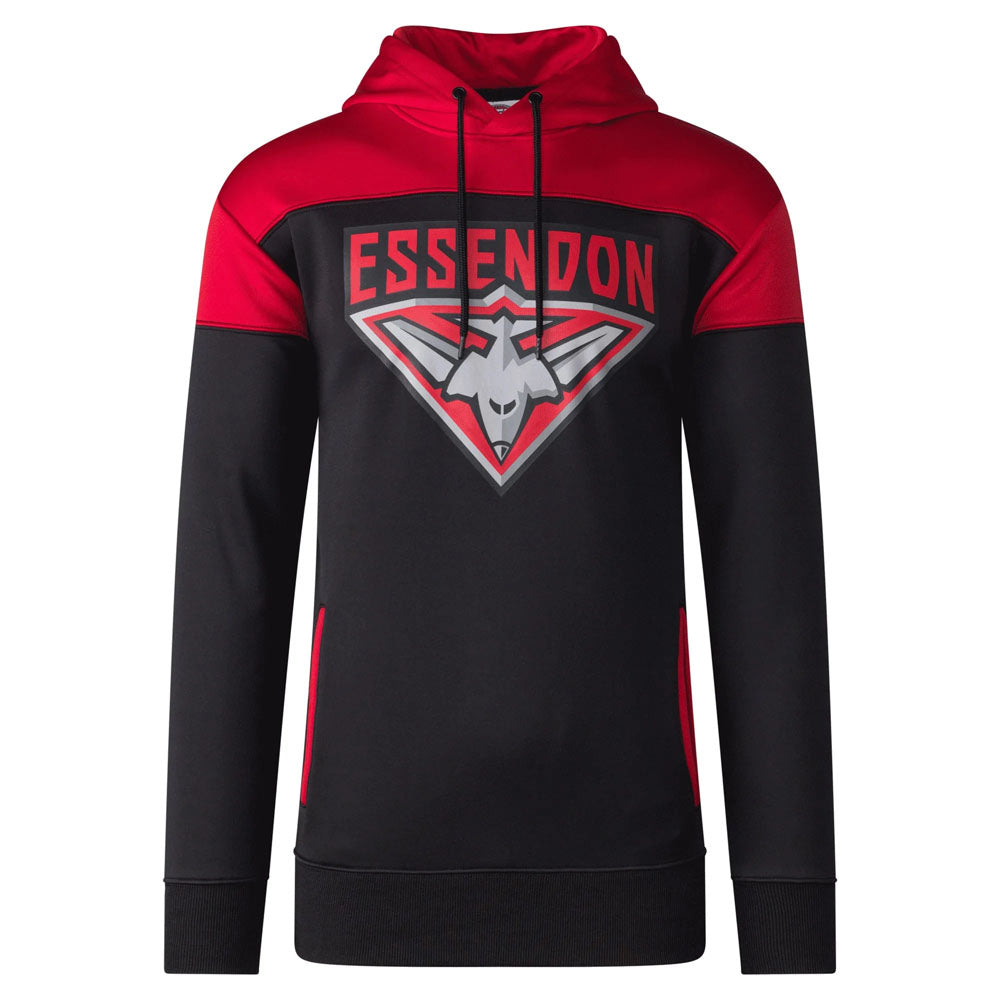 AFL Essendon Bombers Mens Team Supporter Ultra Hoodie