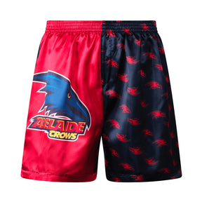 AFL MENS ADELAIDE CROWS SATIN BOXER SHORTS