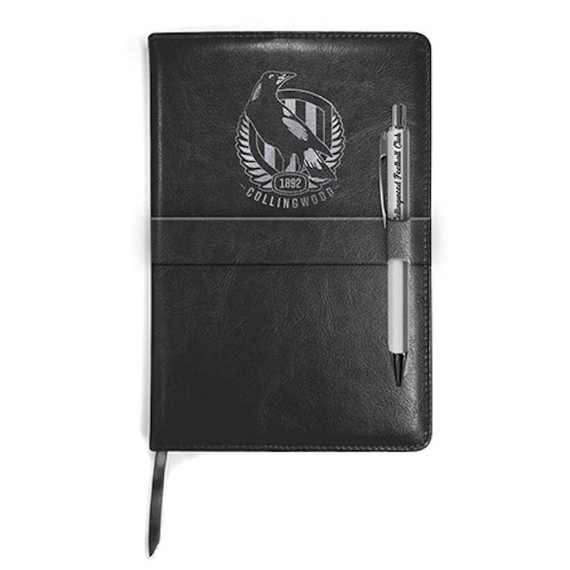 AFL Notebook and Pen Gift Pack Collingwood Magpies