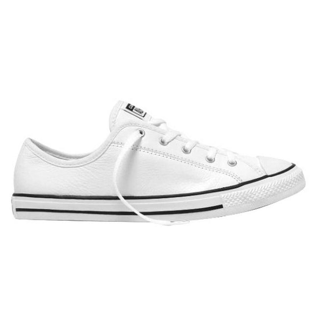 CONVERSE WOMENS CHUCK TAYLOR ALL STAR DAINTY LEATHER LOW TOP