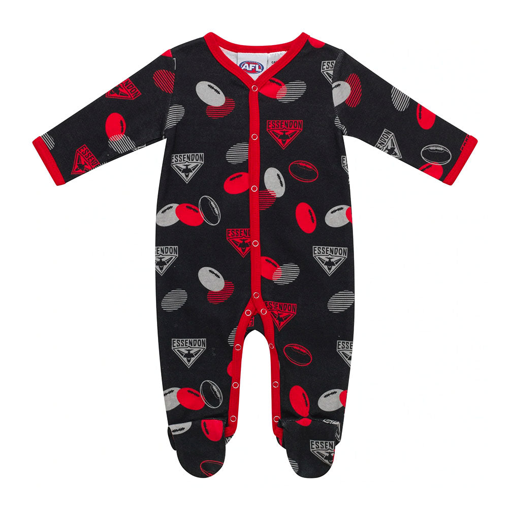 AFL Essendon Bombers Babies Coverall
