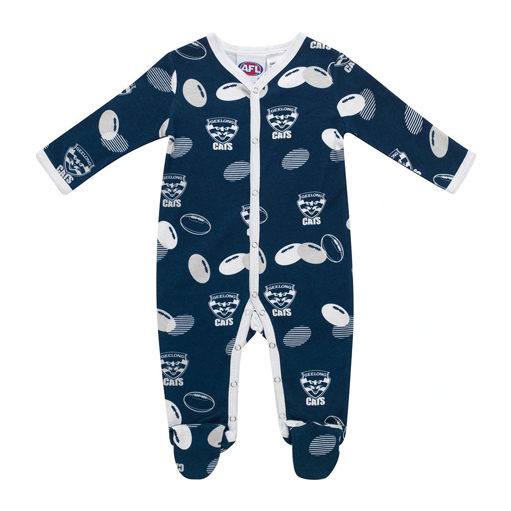 AFL Geelong Cats Babies Coverall