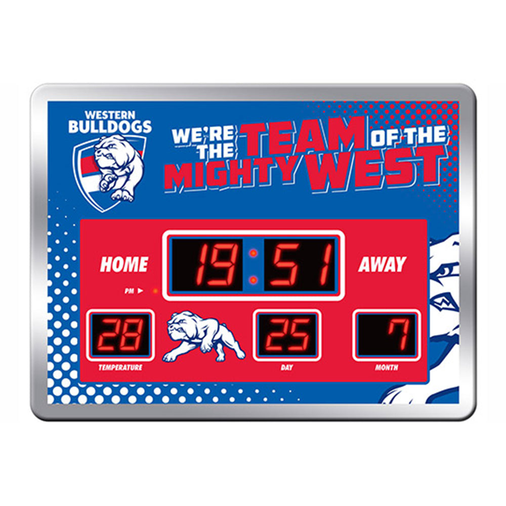 AFL LED Scoreboard Clock - Western Bulldogs