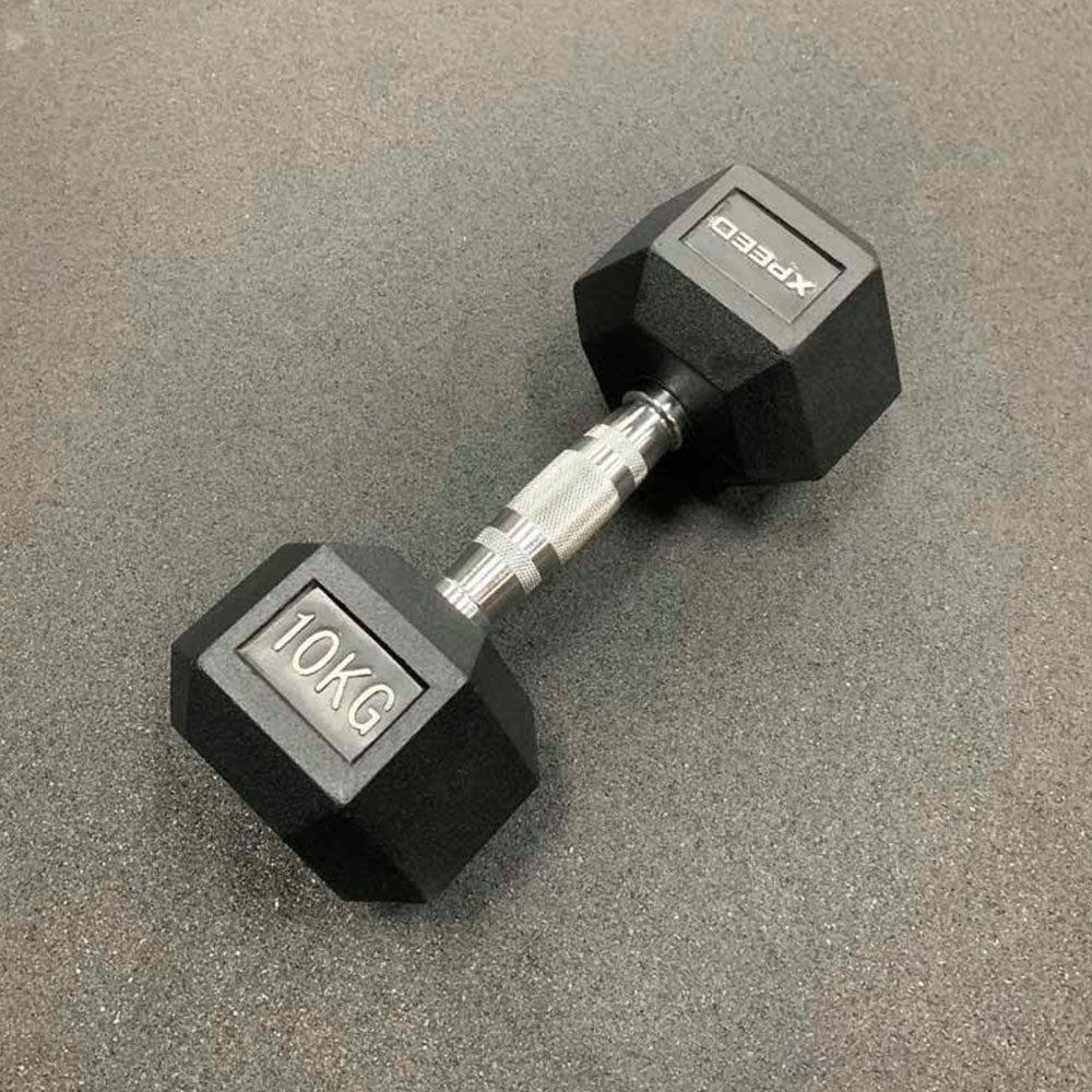 Xpeed - Rubber Hex Dumbbell