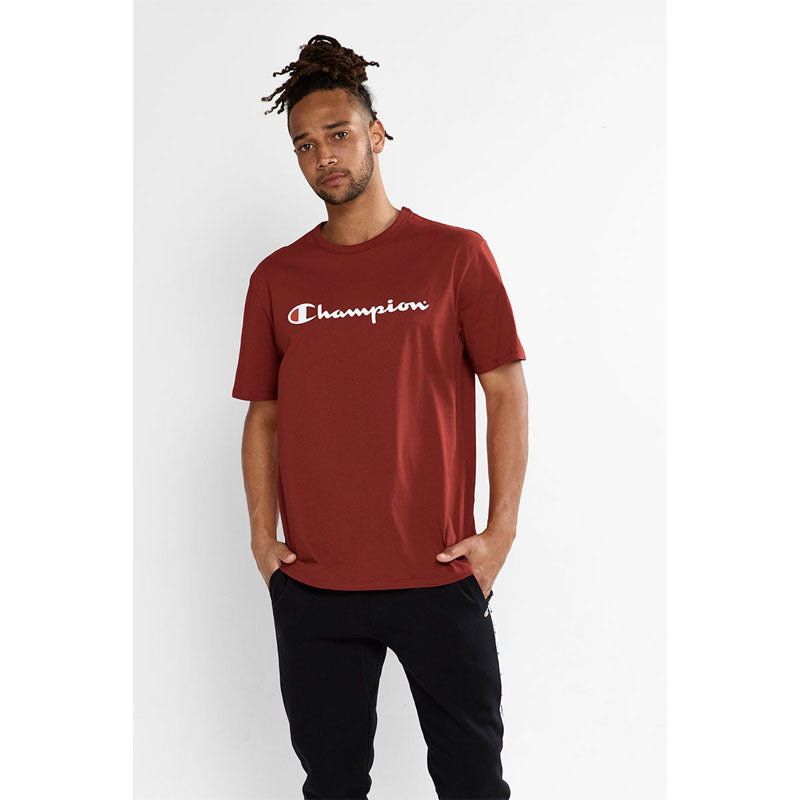 Champion Mens Script Short Sleeve Tee