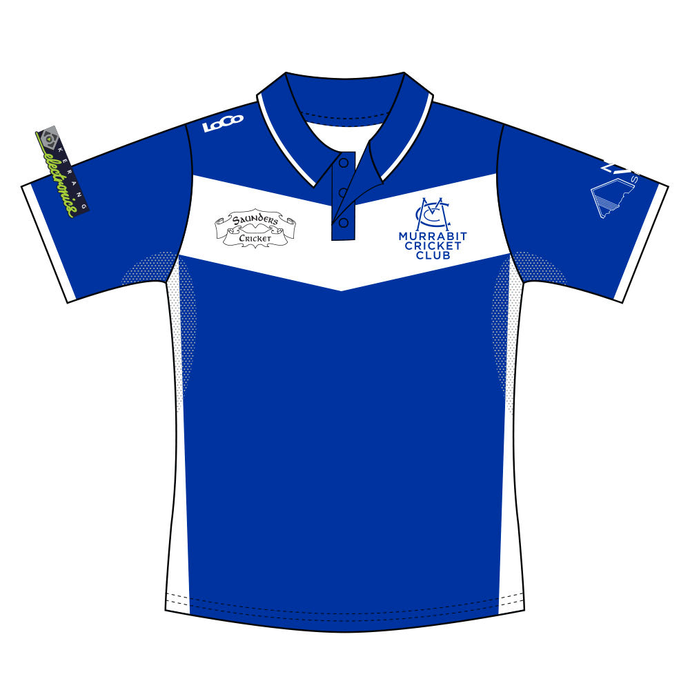 Loco Mens Short Sleeve Playing Shirt Murrabit Cricket Club