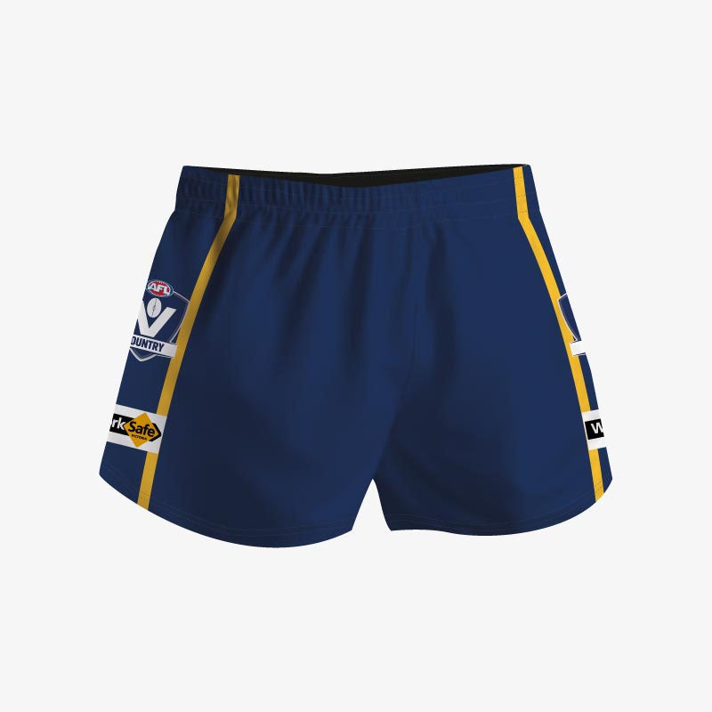 Footy Shorts - Navy/Gold/Navy