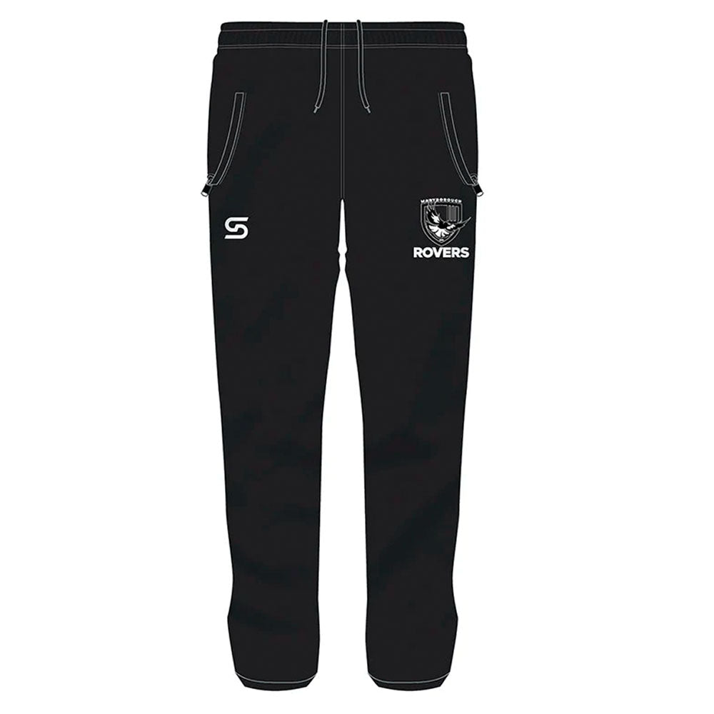 Adults Fleece Trackpants -BLK Maryborough Rovers FNC