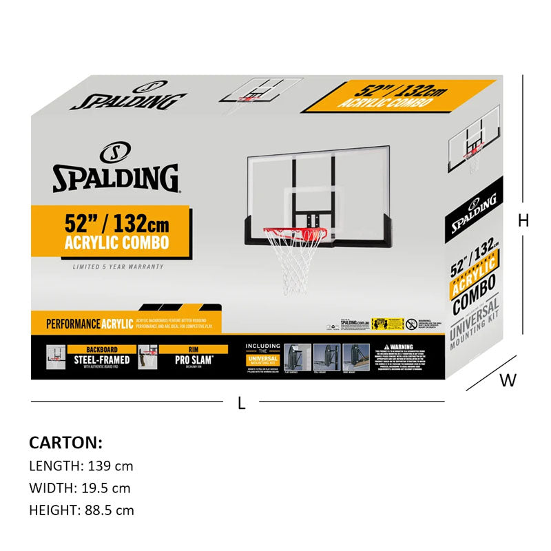 Spalding 52 Inch Acrylic Combo