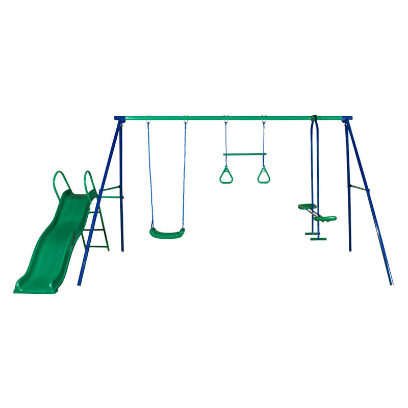 ACTION SPORTS SWING SET 3 UNIT WITH SLIDE