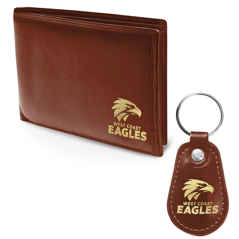 AFL West Coast Eagles Wallet and Key Ring Gift Pack