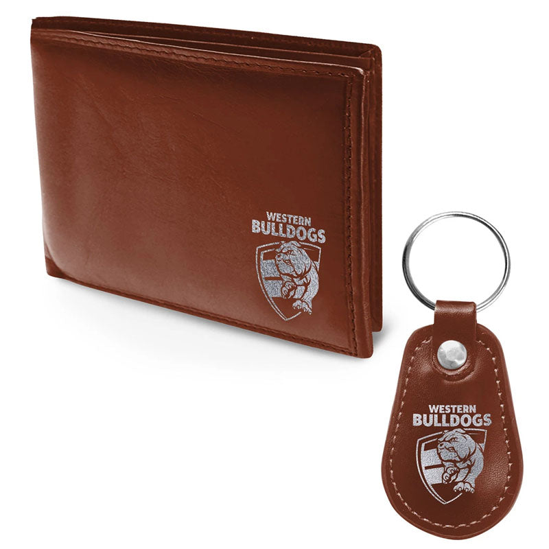 AFL Western Bulldogs Wallet and Keyring Gift Pack